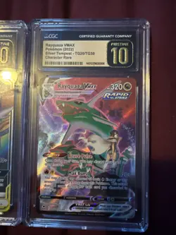 Pokemon Rayquaza VMAX 2022 CGC Black Label Gold Pristine 10, Espeon And Deoxys - Image 1