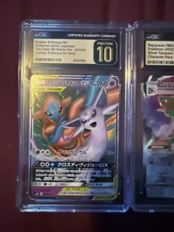 Pokemon Rayquaza VMAX 2022 CGC Black Label Gold Pristine 10, Espeon And Deoxys - Image 2