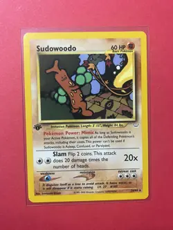 2001 Pokemon Neo Revelation Sudowoodo 1st Edition #26/64 Non-Holo NM Mint - Image 1