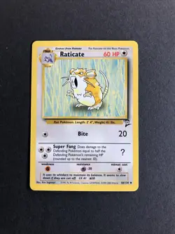 Pokemon TCG Raticate Base Set 2 58/130 Regular Unlimited Uncommon - Image 1