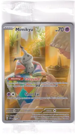 Pokemon TCG - SEALED MINT Paldean Fates Mimikyu Full Art Promo SVP75 - Image 1