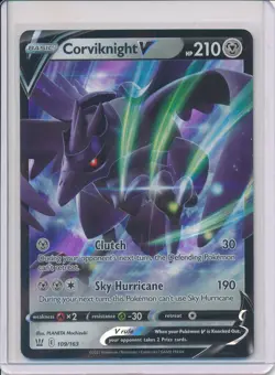 Pokemon TCG Corviknight V 109/163 Battle Styles NM Ultra Rare - Image 1