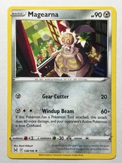 Magearna 128/196 Non Holo Rare Lost Origin Pokemon TCG - Pack Fresh Near Mint NM - Image 1