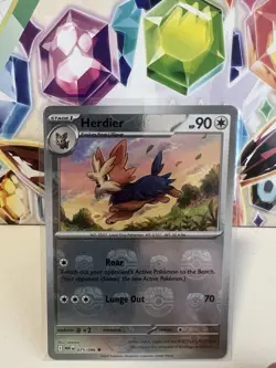 Herdier 075/086 Master Ball Reverse Holo Common - Pokemon TCG White Flare - NM - Image 1