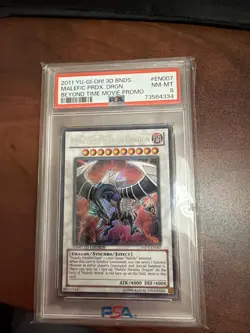 YuGiOh Malefic Paradox Dragon YMP1-EN007 Limited Edition Secret Rare PSA 8 - Image 2