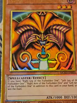 Exodia the Forbidden One Gold Rare MGED-EN005 Yugioh - Image 3