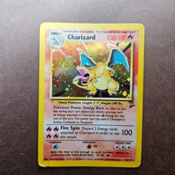 Charizard 4/130 Pokemon Base Set 2 Holo Rare Card - HP - Image 1