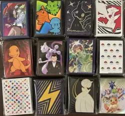 Pokemon TCG ETB Card Sleeves - Lot of 12 Sealed 151 Prismatic Obsidian Mega - Image 1