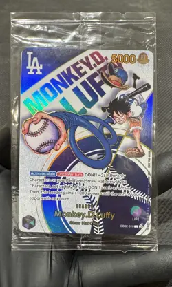 Monkey.D.Luffy (010) (Dodgers x ONE PIECE) EB02-010 One Piece Promotion Cards... - Image 1