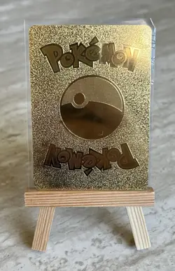 Pikachu VMAX Metal Gold Foil Non TCG Pokemon Fan Art Display Card - Image 2