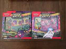 Mega Battle Deck Mega Gengar Ex & Mega Diancie Ex Lot of 2 Pokemon Cards - Image 1
