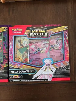 Mega Battle Deck Mega Gengar Ex & Mega Diancie Ex Lot of 2 Pokemon Cards - Image 3