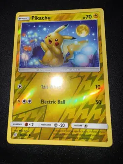 Pokemon Pikachu TCG Unified Minds Holo Card 56/236 Reverse Holo Common - Image 1