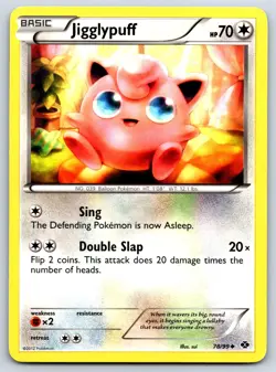 Jigglypuff - BW Next Destinies 78/99 Black White Pokemon 151 Card LP - Image 1