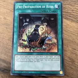 SHVI-EN065 PRE-PREPARATION OF RITES SUPER RARE 1ST EDITION YuGiOh CARD - Image 1