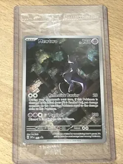 MEWTWO SVP 052 Scarlet Violet 151 Promo Illustration Rare Pokemon Card SEALED - Image 1