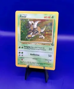 Pinsir 9/64 Jungle Set Holo Rare Pokemon Card WOTC Vintage Pokemon TCG 1999 LP - Image 3