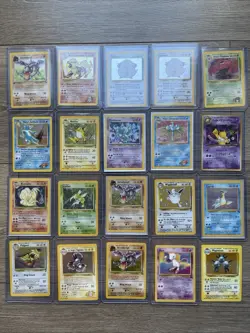Pokemon Vintage Card Lot 20 Cards LP-MP Holo, Reverse, Rare PLEASE SEE PICTURES - Image 1