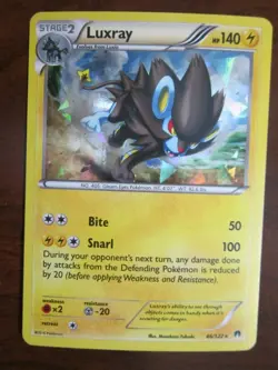 LUXRAY SHATTERED HOLO POKEMON CARD 46/122 XY BREAKPOINT NEVER PLAYED NM- - Image 1