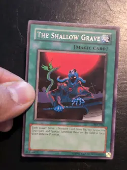 Yu-Gi-Oh! RARE CARD THE SHALLOW GRAVE PSV-036 1996 VINTAGE PRINT VLP/LP - Image 3