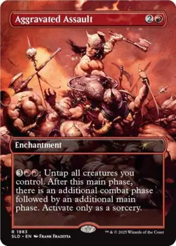 MTG English Aggravated Assault (1983) NM Normal Secret Lair - Image 1