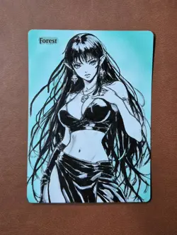Mtg Altered Art Hand Painted Anime - Image 1