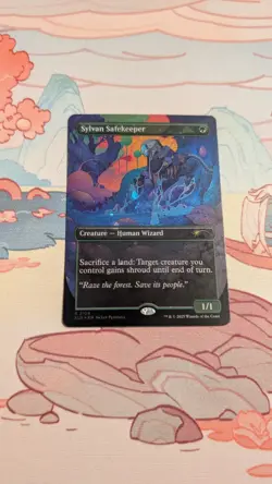 Sylvan Safekeeper ✨ Borderless GALAXY FOIL ✨ MTG NM Secret Lair (2109) - Image 1