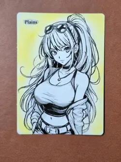 mtg altered art hand painted anime - Image 1
