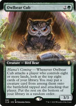 Owlbear Cub - Commander Legends: Battle For Baldur'S Extended Art Regular MTG-NM - Image 1