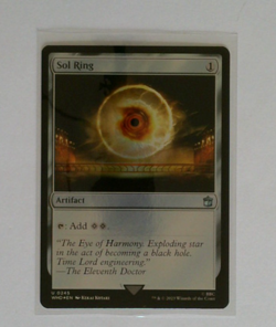 MtG Sol Ring Foil Doctor Who Magic Gathering U #0245 - Image 1