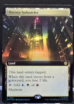 Oscorp Industries #292 Spider-Man Extended Art Foil Rare - Image 1