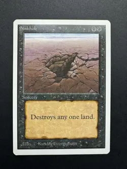 Sinkhole Unlimited MTG Magic the Gathering - Image 1