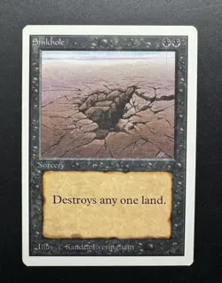 Sinkhole Unlimited MTG Magic the Gathering LP/NM - Image 1