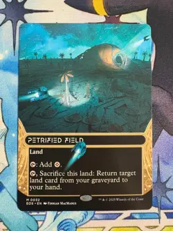2025 MTG Edge Of Eternities Petrified Field Borderless #32 - Image 1