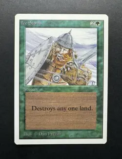 Ice Storm Unlimited MTG Magic The Gathering LP/NM - Image 1