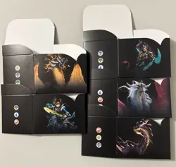 Magic The Gathering: Set of Five Tarkir Dragonstorm Commander Deck Boxes EMPTY - Image 1