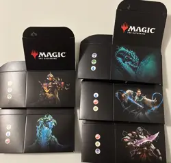 Magic The Gathering: Set of Five Tarkir Dragonstorm Commander Deck Boxes EMPTY - Image 2