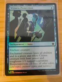 MTG Witness Protection (FOIL) 0168 Foundations M/NM Free UK P&P - Image 1