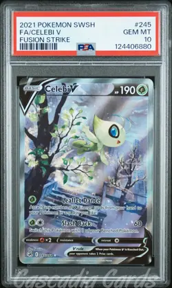 PSA 10 Celebi V Full Alt Art 245/264 Fusion Strike Pokemon - Image 1