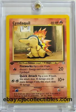 Pokemon CYNDAQUIL 57/111 1st Edition Neo Genesis - Near Mint 🍒 - Image 1