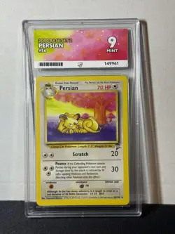 Pokemon TCG 2000: Persian #56 - Base Set 2 - Ace Grade 9 MINT -Custom Label - Image 1