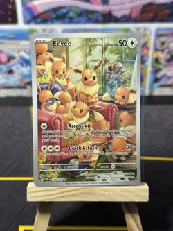 Eevee 188/167 Sv06: Pokemon Twilight Masquerade Holo Full Art Near Mint - Image 1