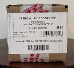 Pokemon Mega Evolution Sealed Enhanced Booster Box Case (6 Boxes) - Image 1