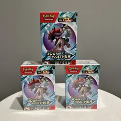 Pokemon TCG Journey Together Build and Battle Box NEW SEALED [LOT OF 3] - Image 1