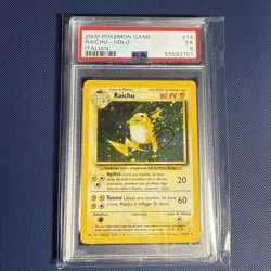 1999 POKEMON GAME 14 RAICHU-HOLO EXCELLENT PSA 5 - Image 1