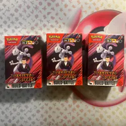 3 Boxes of Pokemon Destined Rivals Build and Battle Sealed 🚀 - Image 1