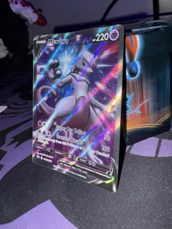Pokemon TCG Mewtwo V Black Star Promo SWSH229 Full Art Holo. Pack to sleeve Mint - Image 3