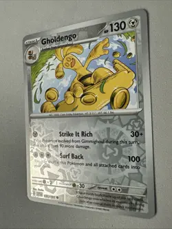 Pokemon TCG * SV Surging Sparks * 131/191 Gholdengo Uncommon * REVERSE HOLO * NM - Image 2