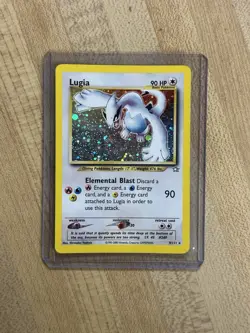 2000 LUGIA 9/111 - NEO GENESIS UNLIMITED HOLOFOIL POKEMON TCG DM/HP - Image 1