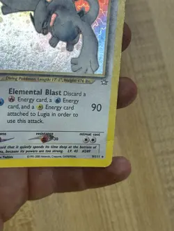 2000 LUGIA 9/111 - NEO GENESIS UNLIMITED HOLOFOIL POKEMON TCG DM/HP - Image 5
